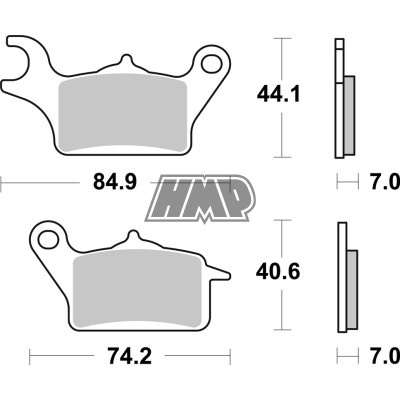 Pastilhas travão HONDA NSC VISION 110 / 236HF - SBS